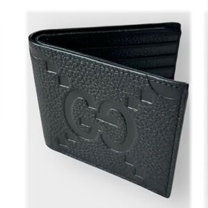 Authentic Men's Gucci Bifold Black Wallet.NEW